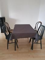 Uitschuifbare retro vintage Tafel, Ophalen, Gebruikt, 50 tot 100 cm, Vijf personen of meer
