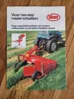 Tractor folder Vicon 'non' stop maaier-schudders, Boeken, Catalogussen en Folders, Ophalen of Verzenden, Zo goed als nieuw