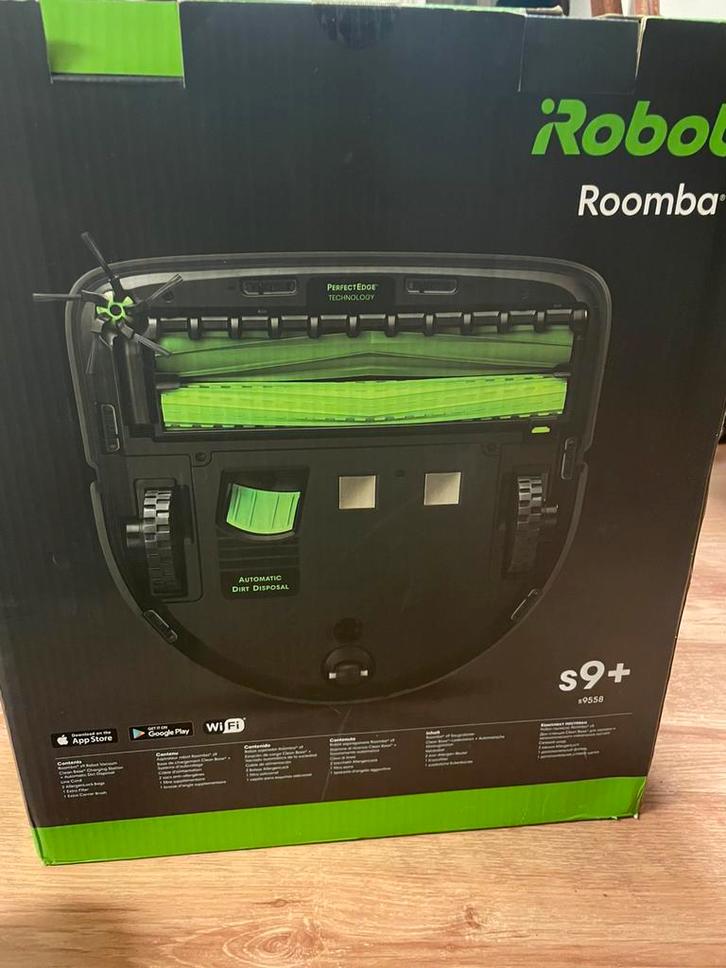 Roomba s9+ incl extra onderdelen, Witgoed en Apparatuur, Stofzuigers, Gebruikt, Robotstofzuiger, Ophalen