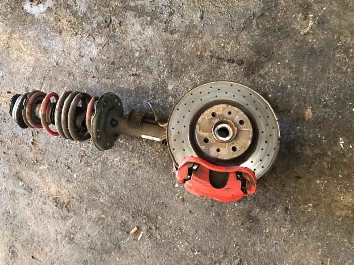 Schokdemperpoot links-voor van een Fiat 500 Abarth, Auto-onderdelen, Ophanging en Onderstel, Gebruikt, 3 maanden garantie