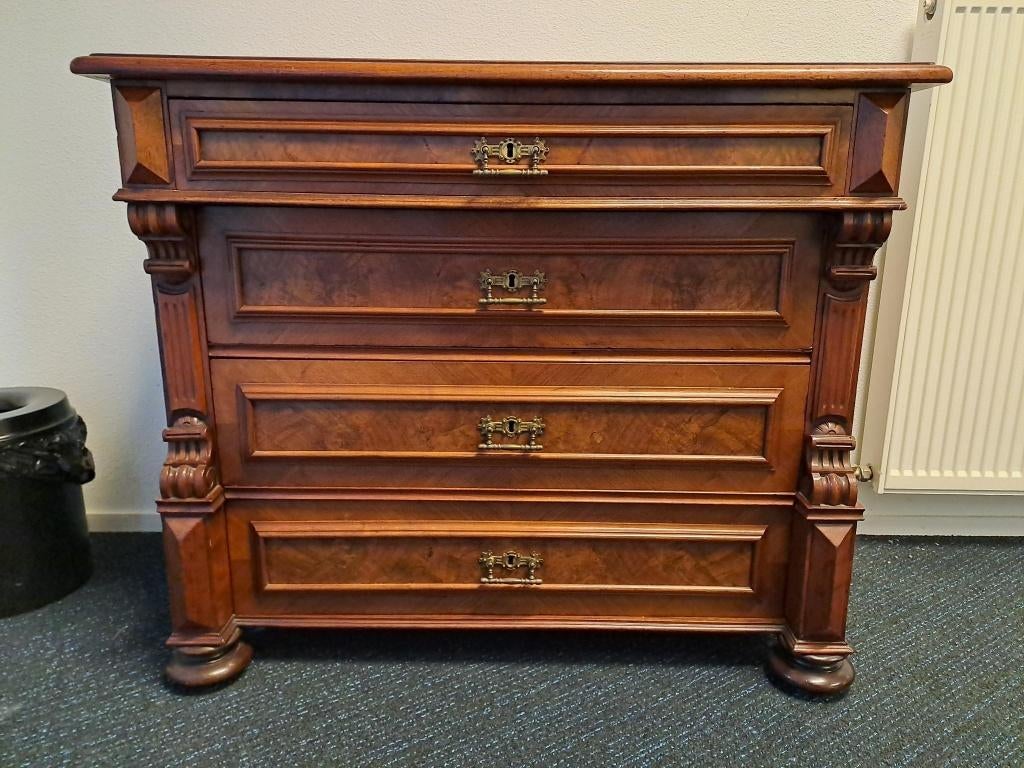 Antieke Ladenkast / Dressoir, Ophalen, 50 tot 100 cm, Zo goed als nieuw, Met lade(s)