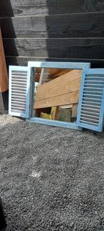 Ibiza beach style tuinspiegel spiegel louvredeur buitenspieg, Ophalen, Zo goed als nieuw, Rechthoekig, Minder dan 100 cm