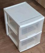 Plastic ladenkastje met 2 laden., Ophalen of Verzenden, Gebruikt
