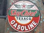 Emaille reclamebord Texaco sky chief, Ophalen of Verzenden, Gebruikt, Reclamebord