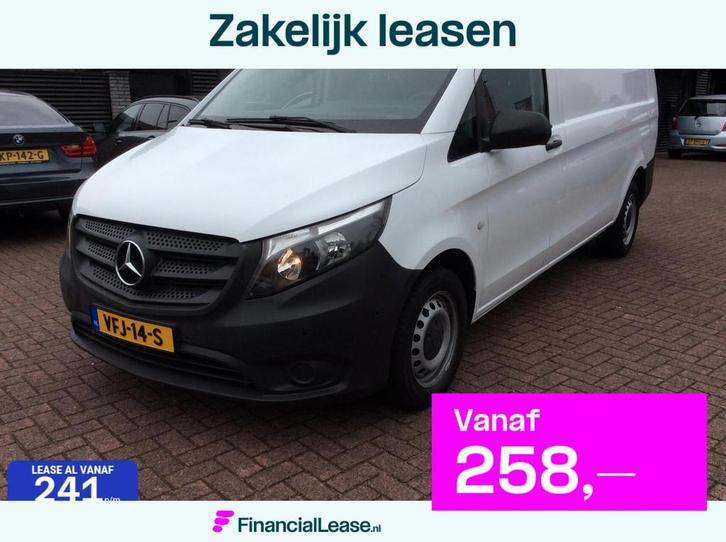 Mercedes Vito Bestel 110 CDI Extra Lang DC Comfort Nav Nap c, Auto's, Bestelauto's, Bedrijf, Lease, Financial lease, ABS, Achteruitrijcamera
