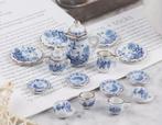 Nieuw!!! Mini theeserviesje in blauw-wit van porselein., Ophalen of Verzenden, Nieuw