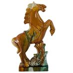 Tang-stijl Sancai paard in opgerichte houding, Ophalen of Verzenden, Gebruikt