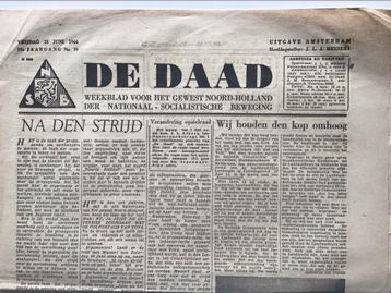 De Daad - NSB Weekblad Amsterdam 1944 beschikbaar voor biedingen