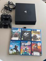 PlayStation 4 Pro met games en 2 controllers, Spelcomputers en Games, Spelcomputers | Sony PlayStation 4, Met 2 controllers, Ophalen of Verzenden