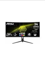 Msi gaming monitor curved 34 inch, NIEUW!, Computers en Software, Monitoren, Gaming, IPS, Curved, Ophalen of Verzenden