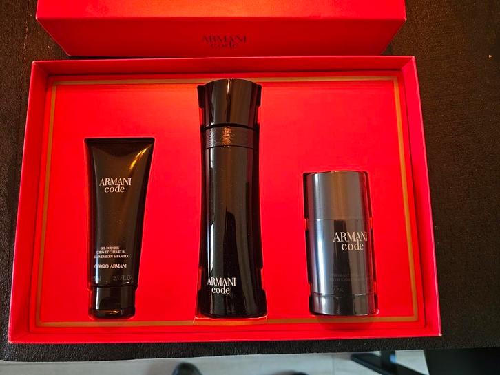 Armani Code giftset 125ml nieuw/ongeopend. Het oude type!, Sieraden, Tassen en Uiterlijk, Uiterlijk | Parfum, Nieuw, Ophalen of Verzenden