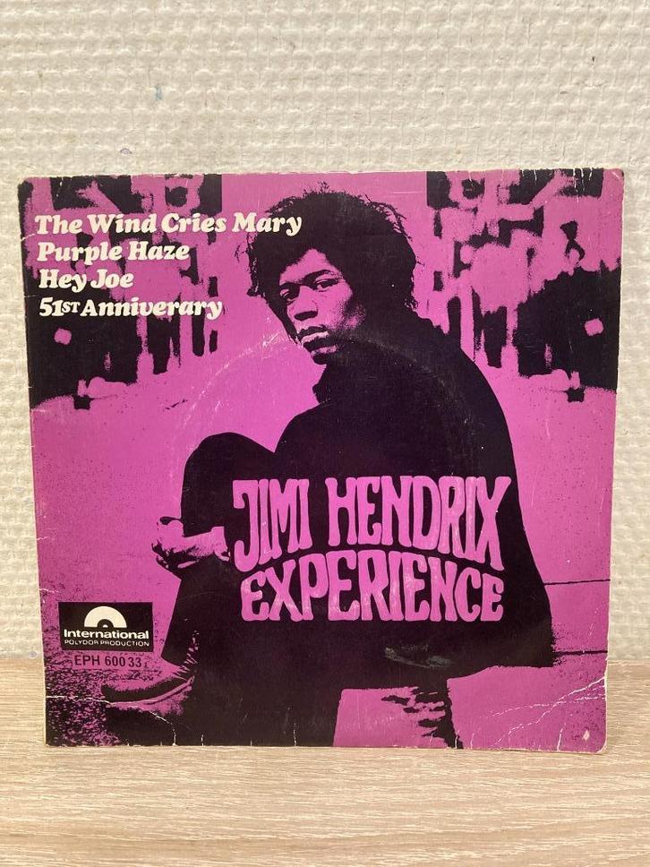 Jimi Hendrix wind cries Mary purple haze hey Joe Australia 7, Cd's en Dvd's, Vinyl Singles, Gebruikt, Single, Pop, 7 inch, Ophalen of Verzenden