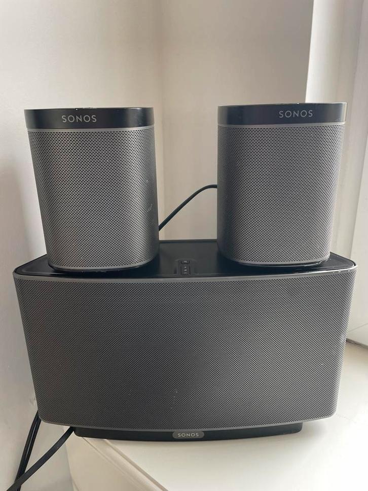 Sonos Surround Set - Sub, 2x Play:1, Audio, Tv en Foto, Luidsprekers, Zo goed als nieuw, Complete surroundset, 120 watt of meer