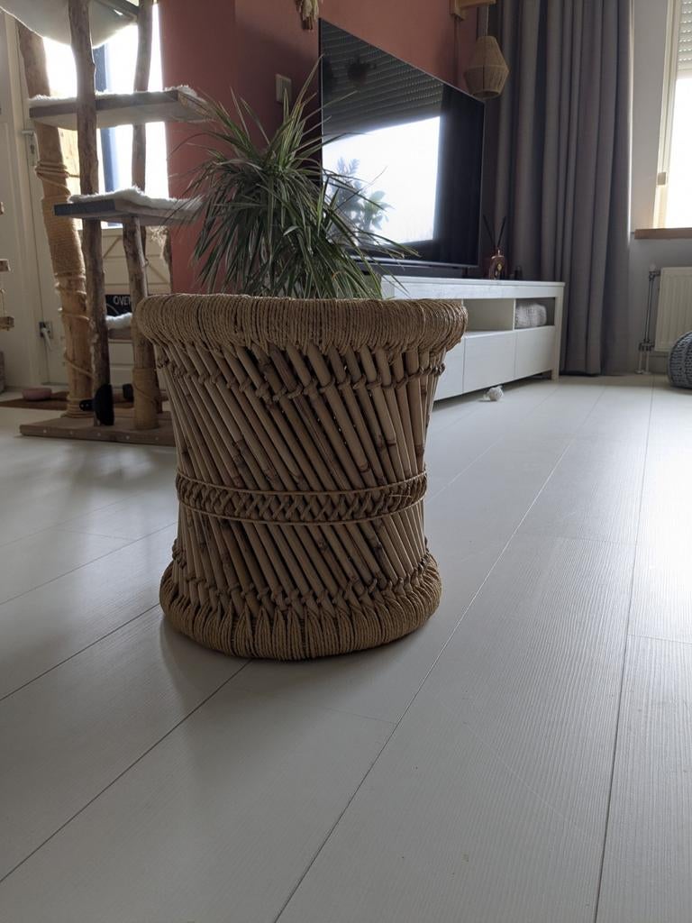 Rotan Bijzettafel Sostrene Grene, Ophalen, Bruin, Zo goed als nieuw, Eén