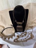 3 Kettingen: Koper, Zwart & Koperkleurig, Gebruikt, Overige kleuren, Ophalen of Verzenden, Overige materialen
