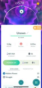 Pokemon go shiny unown, Ophalen of Verzenden, Nieuw, Losse kaart