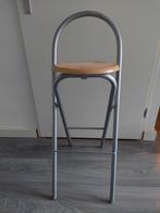 Kruk (inklapbaar) met rugleuning, Huis en Inrichting, Barkrukken, Gebruikt, 60 tot 90 cm, Ophalen of Verzenden, 1 kruk