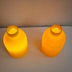 Vintage SCE fles tafellampen, Huis en Inrichting, Lampen | Tafellampen, Vintage, Ophalen of Verzenden, Minder dan 50 cm, Glas