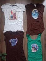4 x T-shirt, Ophalen, Nieuw, Maat 36 (S), Korte mouw