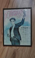 De Telegraaf Litho Poster - Vintage, Antiek en Kunst, Ophalen of Verzenden