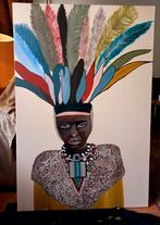 Indrukwekkend Schilderij - 120x80 cm, Ophalen of Verzenden