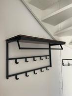 Industriële kapstok met plank, Wandkapstok, Ophalen of Verzenden, Zo goed als nieuw, Minder dan 100 cm