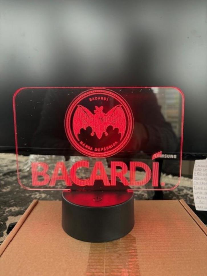 Bacardi  3D LED Lamp, Verzamelen, Merken en Reclamevoorwerpen, Nieuw, Lichtbak of (neon) lamp, Ophalen of Verzenden
