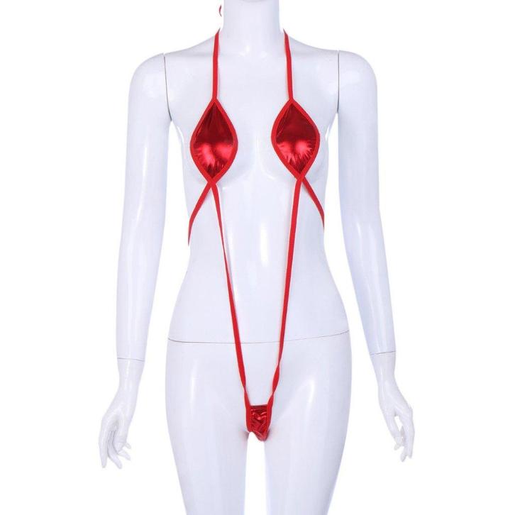 Rode microkini micro bikini sexy g-string string dames, Kleding | Dames, Badmode en Zwemkleding, Nieuw, Bikini, Rood, Verzenden