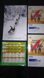 2007+2008+2019+2021 kalenders + agenda"s, Diversen, Kalenders, Nieuw, Ophalen of Verzenden