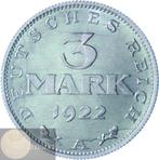 Duitsland Weimar Republiek - 3 Mark 1922 A, Postzegels en Munten, Ophalen of Verzenden, Duitsland, Losse munt