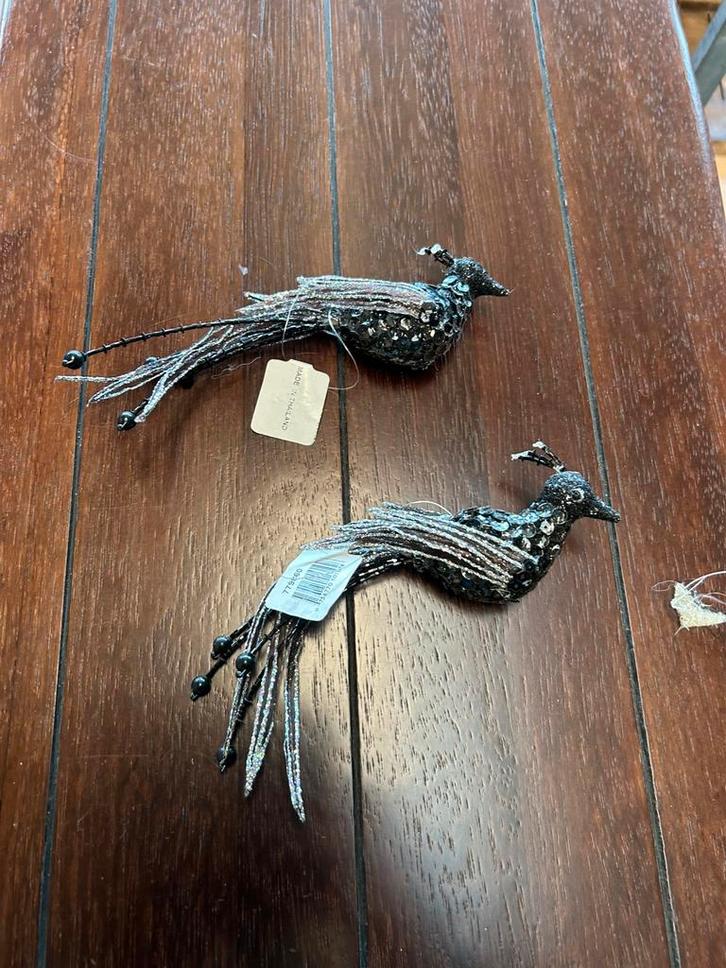 Mooi kersdecoratie  70 stus, Sieraden, Tassen en Uiterlijk, Broches, Zo goed als nieuw, Overige materialen, Zilver, 10 cm of meer