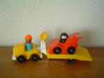 Vintage truck met race auto, popjes., Ophalen, Zo goed als nieuw, Speelset