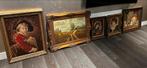 Antieke Lijsten met Borduurwerken & Schilderij, Antiek en Kunst, Kunst | Schilderijen | Klassiek, Ophalen