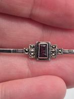 Kleine Art Deco stijl zilveren broche - 800 zilver, Verzenden, Gebruikt, Zilver, Zilver