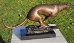 JACHTLUIPAARD / BRONZEN BEELD / cheetah / JAGUAR, Ophalen of Verzenden, Nieuw, Wild dier, Beeldje of Figuurtje