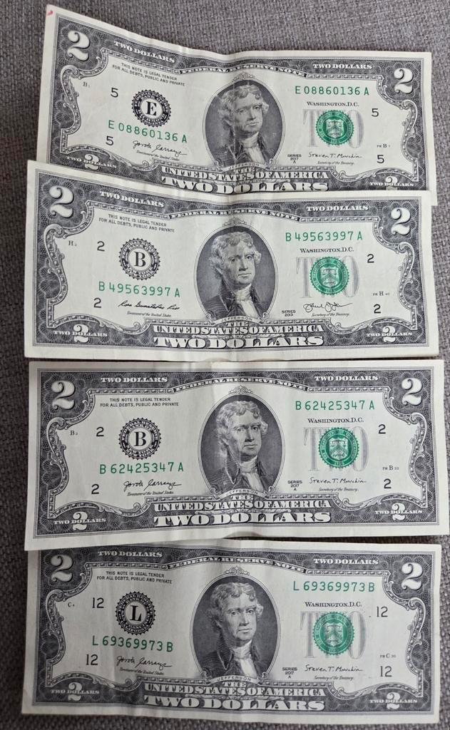 Amerikaanse 2 Dollar Biljetten - Verzamelaarsitem, Postzegels en Munten, Munten en Bankbiljetten | Verzamelingen, Bankbiljetten