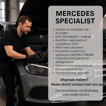 Mercedes Specialist – Diagnose, Codering & Reparatie beschikbaar voor biedingen