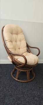 vintage Manou rotan stoel, Ophalen, Gebruikt, Minder dan 75 cm, Vintage