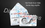 Eerste dag uitgifte Rode Kruis Vijfje coincard KNM, Postzegels en Munten, Euro's, Ophalen of Verzenden, Koningin Beatrix