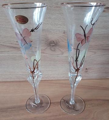Bohemia Maskl Kristallen Champagne Glazen beschikbaar voor biedingen