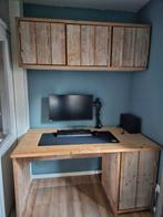 TEAB Steigerhouten Bureau 150cm, Huis en Inrichting, Bureaus, Ophalen of Verzenden, Gebruikt