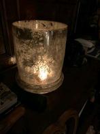 Groot windlicht, 36 cm hoog,  armeluis zilver, Ophalen of Verzenden, Zo goed als nieuw