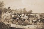 Strokar met paard - Karel Frederik Bombled (1851), Antiek en Kunst, Kunst | Etsen en Gravures, Verzenden