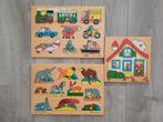 Houten puzzels, Kinderen en Baby's, Speelgoed | Kinderpuzzels, Ophalen of Verzenden, Minder dan 10 stukjes, Gebruikt