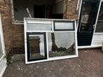Houten raamkozijn met dubbelglas, Doe-het-zelf en Verbouw, Kozijnen en Schuifpuien, Ophalen, Gebruikt, Raamkozijn, 150 tot 225 cm