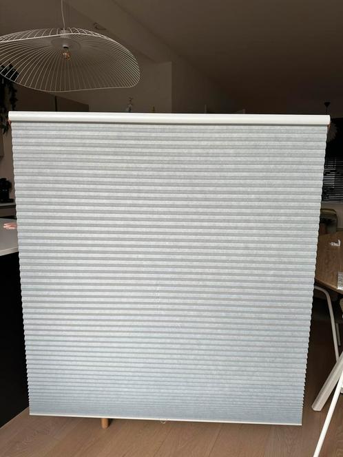 Plissé raambekleding - ikea model - 120x155 cm - lichtgrijs, Huis en Inrichting, Stoffering | Gordijnen en Lamellen, Zo goed als nieuw