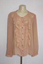 Zalmroze blouse van 100% het zijde by Malene Birger, Verzenden, Zo goed als nieuw, Maat 42/44 (L), Roze