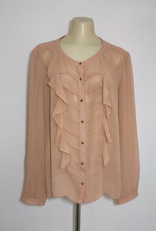 Zalmroze blouse van 100% het zijde by Malene Birger, Kleding | Dames, Blouses en Tunieken, Zo goed als nieuw, Maat 42/44 (L), Roze