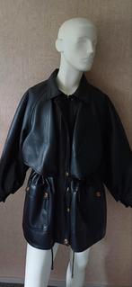 Vintage 90's Dames nep Leren jas L Topstaat, Kleding | Dames, Jassen | Winter, Verzenden, Zo goed als nieuw, Zwart