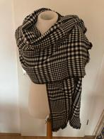 Zwart-Witte Stola/Sjaal Prince de Gaulle Motief, Kleding | Dames, Ophalen of Verzenden, Zo goed als nieuw, Sjaal